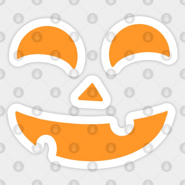 Happy pumpkin design Sticker by Random Prints